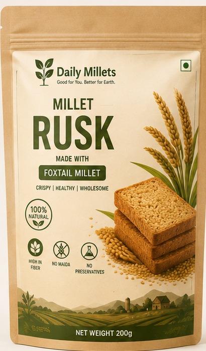 Foxtail Millet Rusk packaging